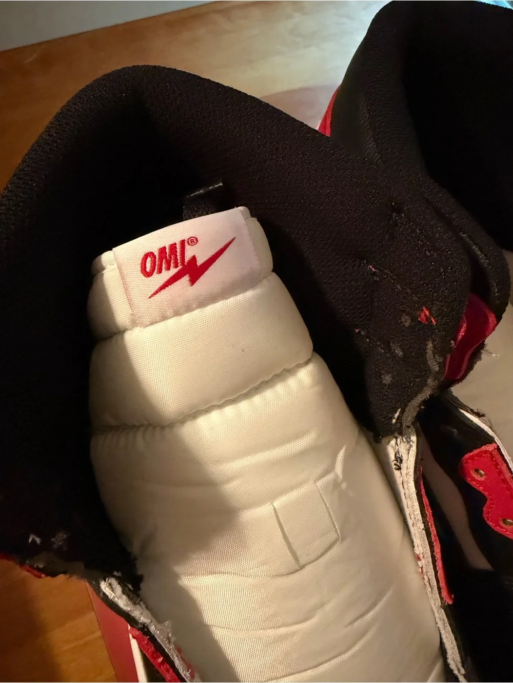OMI in a Hellcat Reloaded Mens Size 13 BRAND NEW JORDAN 1 Bred Toe Retro